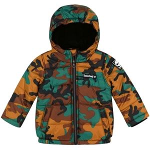 Timberland Boys Camo Printed Puffer Coat 18 Months NWT